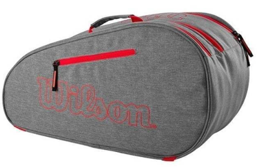 Wilson team racket bag gray red
