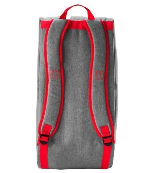 Wilson team racket bag gray red