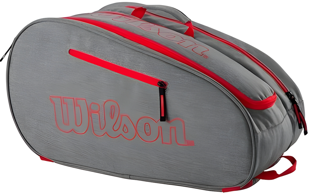 Wilson team racket bag gray red