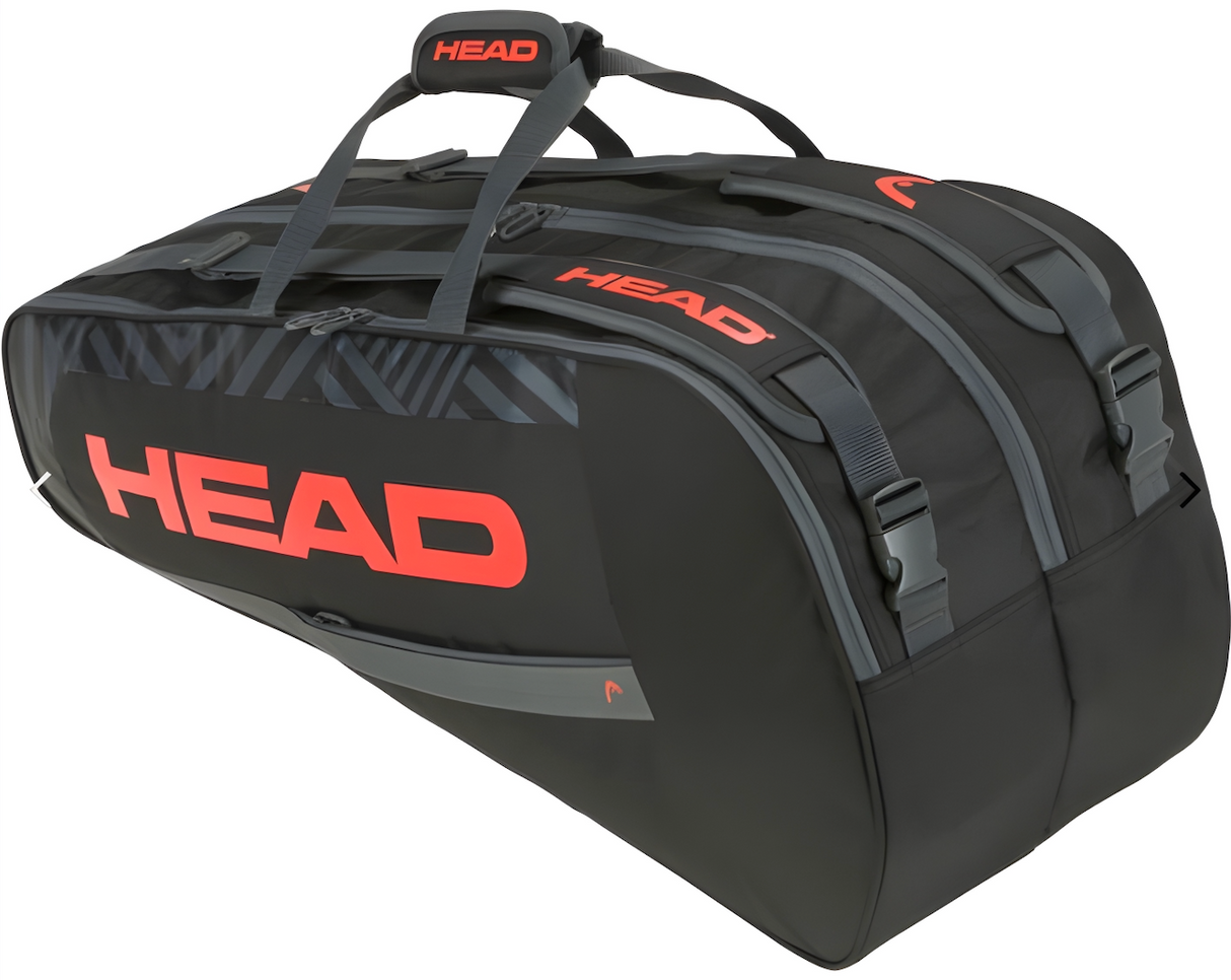 Head base 6 racket bag red