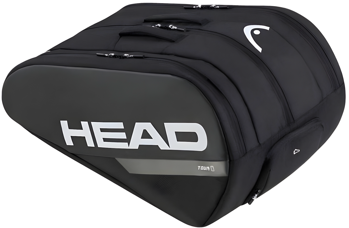 Head tour padel racket bag black 2024
