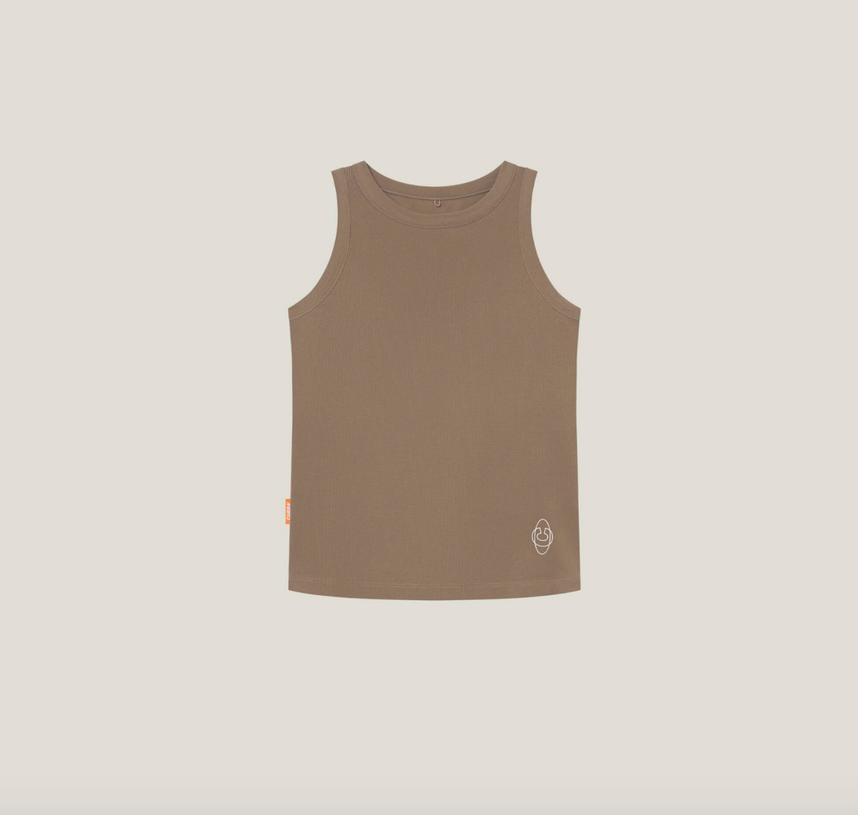 Active Rib Tank Top walnut