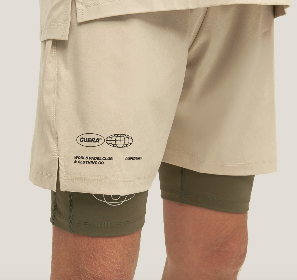 Mens Active Globe Shorts sand