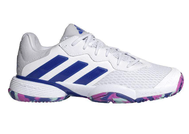 Adidas barricade white blue junior 