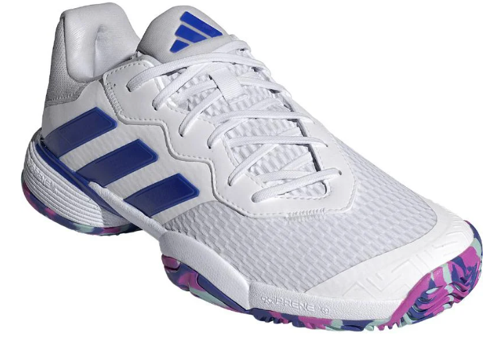 Adidas barricade white blue junior 