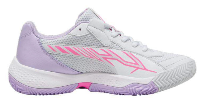 Puma nova court silver white violet