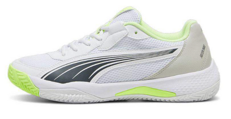 Puma nova court white blue green