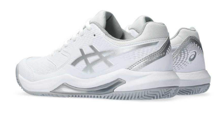 Asics gel dedicate 8 clay white silver