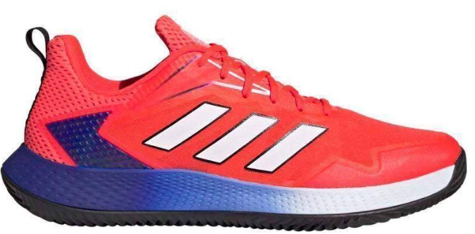 Adidas defiant speed sneakers solar red white