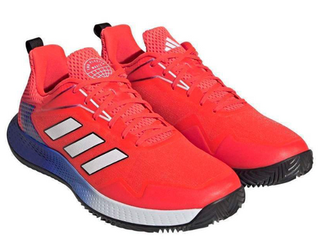 Adidas defiant speed sneakers solar red white