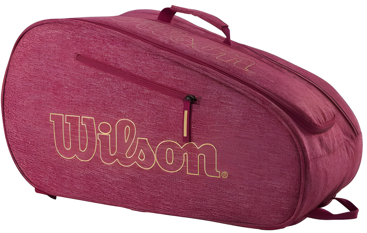 Wilson team racket bag cream red