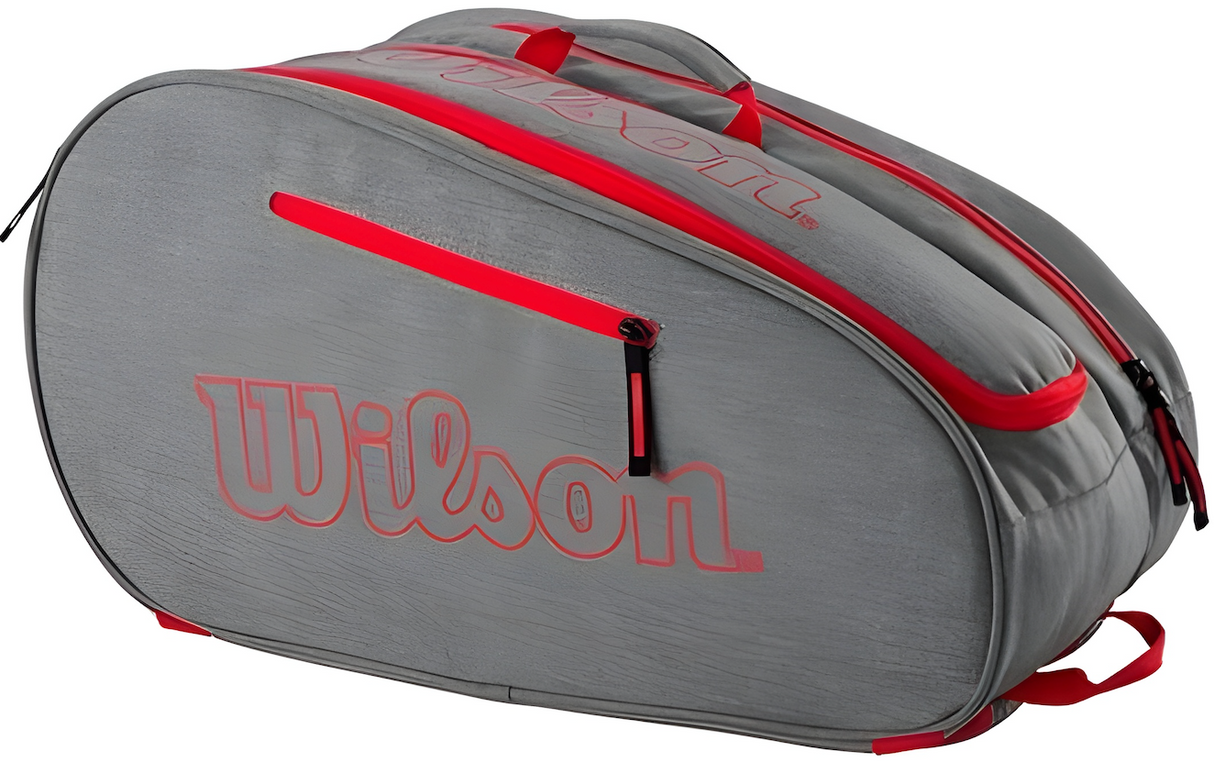 Wilson team racket bag grey red