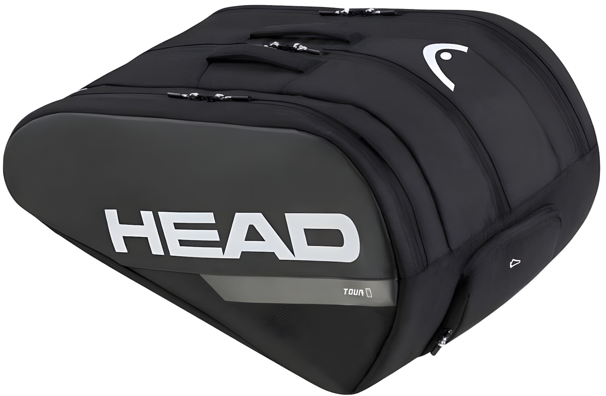 Head tour padel racketbag black 2024