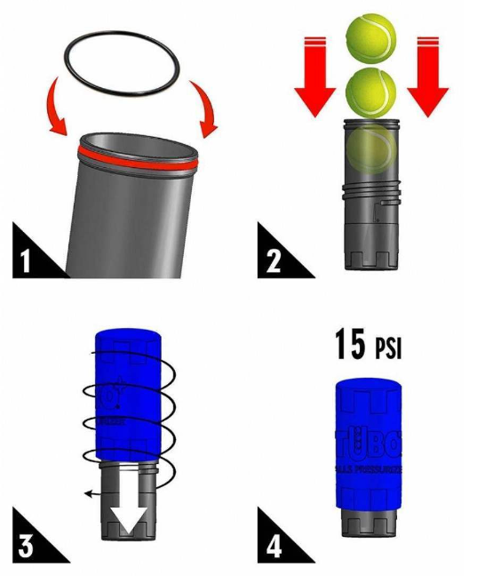 Ball pressurizer Tuboplus